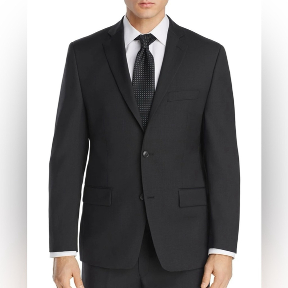 Michael Kors Modern Fit Wool Black Suit Jacket Sport Coat Blazer - NWOT - Picture 1 of 7
